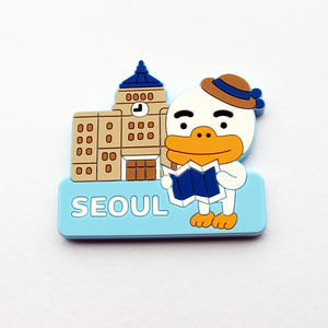 Série PVC de haute qualité promotionnelle Souvenir personnalisé aimant de réfrigérateur en caoutchouc 3D 2D souple Pvc aimants de réfrigérateur autocollant magnétique - Product Image 3