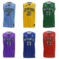 Singlet Bola Basket Pulau Bunga PURE KUKIS Jersey Bola Basket Hawaii Singlet Bola Basket Tropis Singlet Daun Palem