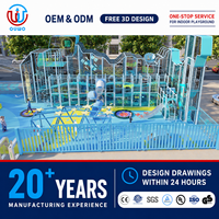 Équipement de terrain de jeu extérieur personnalisé en plastique et en métal pour enfants, maison de jeu et ensemble d'attractions