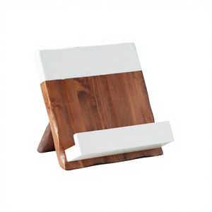 Hot Sale Natural Solid Wood & Marble Cookbook Reading <b>Book</b> Tablet Rest Textbooks Stands Bookstands Wooden Stand Holder - Product Image 1