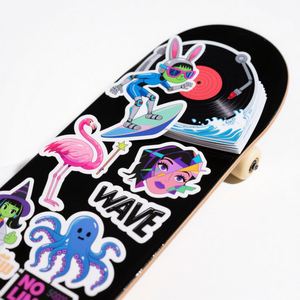 Custom Printed Roll Plastic Waterproof Synthetic <b>Paper</b> Adhesive <b>Vinyl</b> PVC Brand Logo Waterproof Sticker - Product Image 4