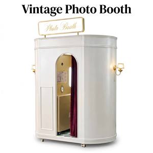 Cabina de Fotos Vintage de Lujo 2026, Kiosco Retro para Bodas, Cabina de Fotos Instantánea Portátil con Cámara DSLR para Eventos y Fiestas - Product Image 1
