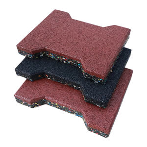 Muestra gratis no tóxico pista de carreras de caballos en forma de perro hueso piso de goma pavimentadora ladrillos - Product Image 4