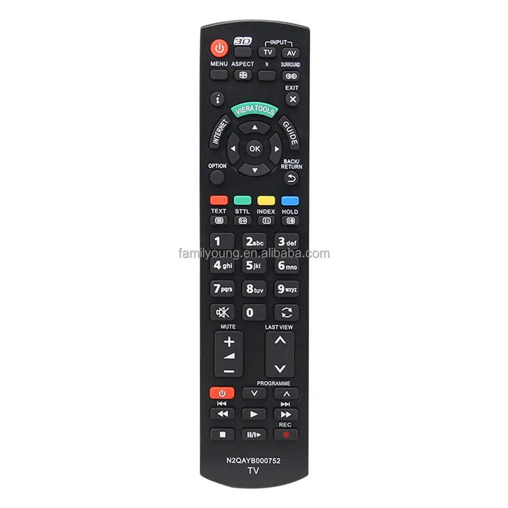 Télécommande TV universelle de remplacement ABS N2QAYB000752 pour Panasonic EUR7628030 EUR7628010 TX-LR47E5 TX-LR42E5 TX-LR32E5