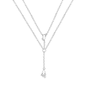 Collar con Colgante <span class=keywords><strong>de</strong></span> <span class=keywords><strong>Plata</strong></span> 925 Chapado en Oro Rosa con Diseño <span class=keywords><strong>de</strong></span> Amantes y Circonita para Mujer - Regalo <span class=keywords><strong>de</strong></span> Aniversario, Boda y Joyería para Fiestas - Product Image 6