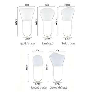 Ensemble d'outils pour masque portable avec pinceau en silicone pour masque facial - Ensemble de 4 bols pour mélanger les masques DIY pour les voyages et les soins de la peau - Product Image 5