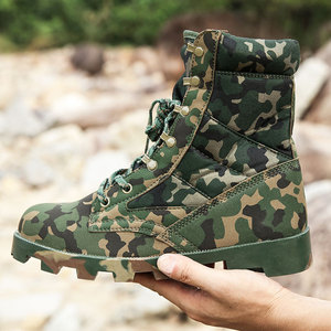 Entrenamiento Desierto Combate Jungla Botas Zapatos tácticos Escalada al aire libre Camping Cordones Senderismo Botas tácticas - Product Image 3