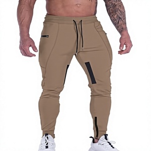 Men's Joggers Sweatpants 75% Cotton, 25% Polyester Slim Fit Workout Training <b>Thigh</b> Mesh Gym Jogger Pants with Zipper Pockets - Product Image 5