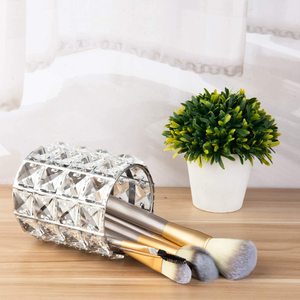 Soporte de cuentas de cristal para brochas de maquillaje, accesorio negro brillante, hecho a mano, peine, pluma, portalápices, papelería, <span class=keywords><strong>escritorio</strong></span> - Product Image 3