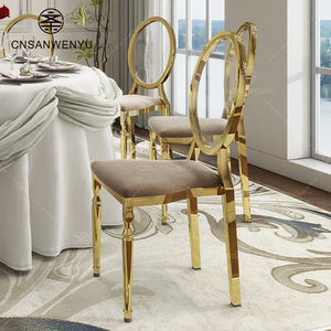 Chaises en acier inoxydable transparentes certifiées ISO, design personnalisé, vente en gros, pour événements, mariages, banquets, fêtes - Product Image 6