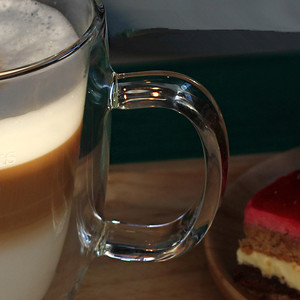 Tazas de Café Personalizadas de Vidrio Borosilicato de Doble Pared Transparente de 16 oz con Asa, Taza de Café de Doble Capa de 250 ml - Product Image 5