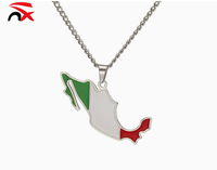 Collier pendentif carte d'Haïti en promotion pour femmes et hommes, bijoux plaqués or, colliers drapeau et carte du pays pour cadeau