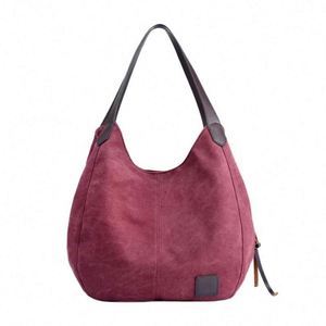 Bolsa de Mano de Lona de Alta Calidad, Estilo Coreano, Informal, para Mujer - Product Image 1