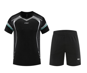 Ensemble de survêtement de course à pied à imprimé dégradé 2 pièces T-shirt et short de sport à séchage rapide pour hommes - Product Image 3