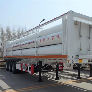 Semi-remorque porte-cylindres GNC 40 pieds pour transport de gaz haute pression – Prix usine - Product Image 1