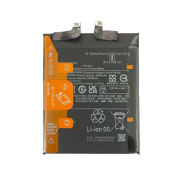 Original Manufacturer's BM59 5000mAh Lithium Rechargeable Battery for MI 11t 5G Mobile Phone Used Replacement Part Stock