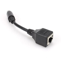 Anpassbares RJ45-Buchse auf 8-Pin Mini-DIN-Stecker Abgeschirmtes Kabel für CCTV & S-Video Signalübertragung Kamera-Adapterkabel