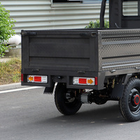 Tricycle électrique semi-fermé à 3 roues avec volant, certifié EEC COC, pour le transport de marchandises et de passagers (double usage)