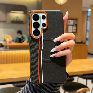 Custodia Magnetica Personalizzata in Pelle PU Bicolore con Blocco Colore per <span class=keywords><strong>Samsung</strong></span> S26 S24 S25 Ultra, <span class=keywords><strong>Cover</strong></span> Antiurto con Ricarica Wireless - Product Image 1