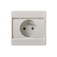 Prise murale FIKO, vente directe d'usine, norme européenne 16A-250V, style allemand, régulée, en bois de caoutchouc et PC