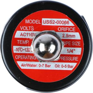 États-Unis Vanne solénoïde électrique en acier inoxydable massif de 1/4 po, 110 V CA, normalement fermée, Viton - Product Image 2