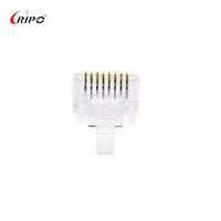 Cable Ethernet 6 up 2 Down CAT6A UTP con conector RJ45, manga T de parada de goma y enchufe de goma, categoría de producto, bloques de terminales