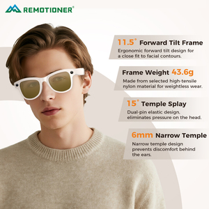 Gafas Inteligentes con IA 2026 con Cámara HD de 800W, WiFi, Traducción Visual y Estuche de Carga con Banco de Energía - Product Image 4