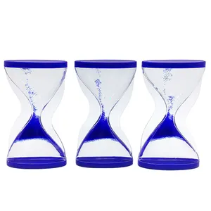 Factory Wholesale Upward Flowing Liquid Sand Timer Reverse Flowing Liquid Hourglass for Kids Sensory Play