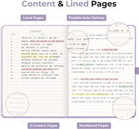 Carnet de notes A5 à couverture rigide en cuir, ligné, pour cadeau, école, travail, écriture, prise de notes, 320 pages, 100 g/m², journaux épais, 5,75