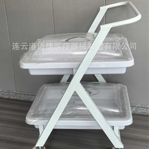 Maijie Endoscope <b>Trolley</b> Steel Plastic Double Layer Tray Hospital Use - Product Image 3
