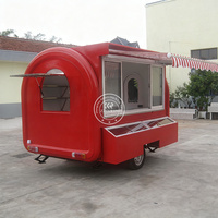 ZZKNOWN Nouveau Design Concession Alimentaire Remorque Hot Dog Nourriture Chariot Mobile Bar Chariot Café Caravane Mini Food Truck