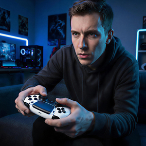 P585 P5 Wireless Gaming <b>Controller</b> Touch Pad 6-Axis Sensor Joystick Gamepad for PC IOS <b>Android</b> Dual Motor Vibration 1590 mAh - Product Image 6