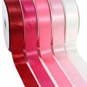 <span class=keywords><strong>ริบบิ้น</strong></span>ผ้าซาตินลายดอกกุหลาบสองด้านขนาด38มม. 4ซม. 1.5นิ้วสำหรับบรรจุภัณฑ์แบรนด์หรู - Product Image 2