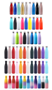 Botella de agua deportiva de aluminio personalizada de doble pared de 17oz, termo al vacío en forma de Cola, diseño rural, viaje, 6-12 horas térmicas - Product Image 6