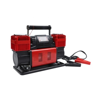 ปั๊มลมแบบพกพา 90A 150Psi ความจุ 300 ลิตร แบบสองกระบอกสูบ สำหรับเติมลมยางรถยนต์  ใช้งานหนัก สำหรับรถยนต์ขับเคลื่อน 4 ล้อ 12V/24V รุ่น 102-15C 4wd - Product Image 4