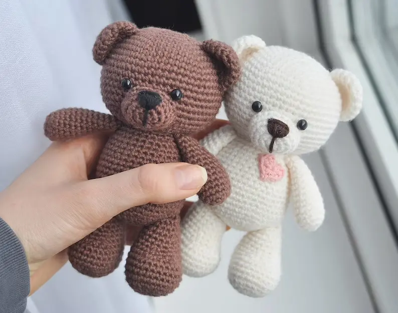 Neugeborene Säuglings fotografie Prop Häkeln Jungen Mädchen Stricken Handgemachte Häkeln Teddybär Spielzeug