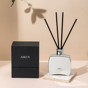 Aikun - Juego de Difusores de Aromaterapia Libres de BPA, Aceite Esencial, Ambientador Duradero, Botella de Vidrio Decorativa, Ratán, DIY - Product Image 1