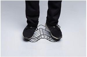 Mensola Angolare <span class=keywords><strong>da</strong></span> <span class=keywords><strong>Parete</strong></span> Nera per Cucina e Bagno, Portapiatti Pieghevole a Due Livelli in Plastica PC Multifunzione a Forma Triangolare - Product Image 4