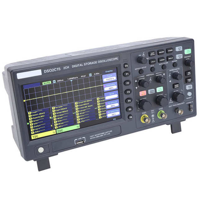 Hantek DSO2C15 Multi-function Storage Oscilloscope 2 Channel 150MHz Bandwidth 1GSa/s Handheld Digital Oscilloscope DSO2C15