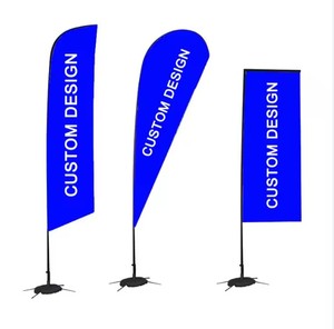 Base de mât de drapeau carré extérieur personnalisée en forme de goutte d'eau pour la publicité sur la plage, drapeaux et bannières promotionnels haut de gamme - Product Image 2