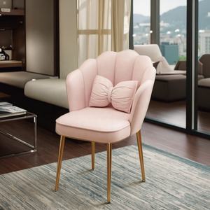 เก้าอี้ห้องนอนกำมะหยี่ตกแต่งเล็บเก้าอี้เดี่ยวสำหรับแต่งหน้าเก้าอี้ห้องนั่งเล่นสไตล์โมเดิร์น - Product Image 6