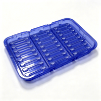 Barquette d'emballage en PET bleu transparent pour l'électronique grand public, emballage de protection pour assemblage, épaisseur personnalisable disponible
