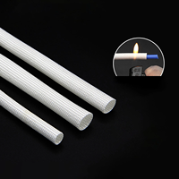 Gaine de câble en fibre de verre enduite de silicone sur mesure, matériaux d'isolation de fils haute température pour l'industrie des fils