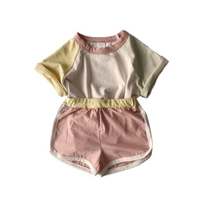 Abbigliamento per bambini in cotone neonato abbigliamento per neonati in due pezzi Set di vestiti per bambini gemelli per ragazza 1-6 anni - Product Image 2