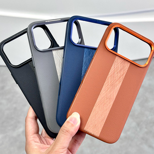 เคสโทรศัพท์หรูหรา L160 สำหรับ Samsung S24 S25 Ultra หนังแท้แบบแม่เหล็ก ขายส่ง เคสมือถือสำหรับ iPhone 15 16 17 Pro Max - Product Image 4