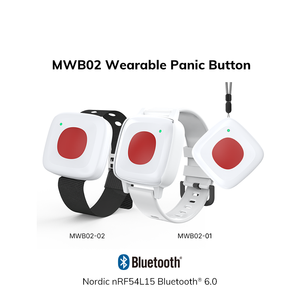 Bouton de panique Bluetooth portable, dispositif d'alerte d'urgence SOS pour la sécurité des travailleurs isolés et la protection du personnel - Product Image 1