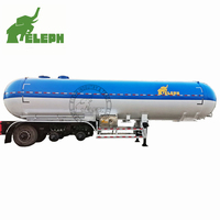 Semi-remorque citerne GPL de 250 bars et 50 000 litres / Citerne GPL pour le transport de bouteilles de gaz / Remorque citerne à carburant