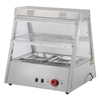 Vitrine chauffante en acier inoxydable pour aliments, idéale pour les poulets frits KFC, les plats chauds, les galettes, en vente
