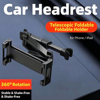 Support de tablette réglable et télescopique pour appuie-tête de siège arrière de voiture Jutien, support universel pour téléphone/iPad/ordinateur pour siège arrière de véhicule