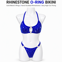Vêtements de strip-teaseuse en gros OEM, tenues exotiques, vêtements de strip-teaseuse scintillants avec strass, vêtements de danse exotiques, bikini de danse